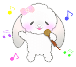 Message of a lop eared rabbit 1 sticker #3048512