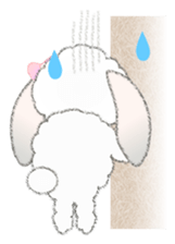 Message of a lop eared rabbit 1 sticker #3048519