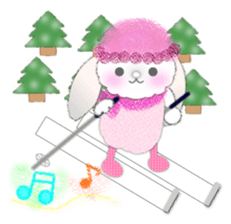 Message of a lop eared rabbit 1 sticker #3048521