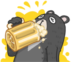 Formosan black bear Great! sticker #3050013