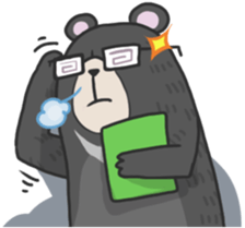 Formosan black bear Great! sticker #3050014
