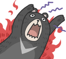 Formosan black bear Great! sticker #3050015