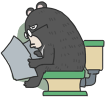 Formosan black bear Great! sticker #3050016