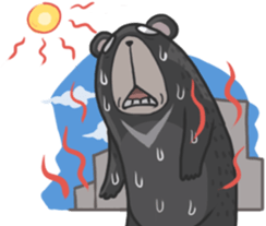 Formosan black bear Great! sticker #3050022