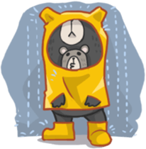 Formosan black bear Great! sticker #3050023