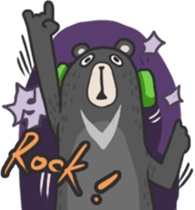 Formosan black bear Great! sticker #3050027
