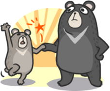 Formosan black bear Great! sticker #3050028