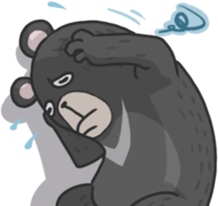 Formosan black bear Great! sticker #3050030