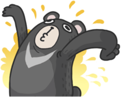 Formosan black bear Great! sticker #3050032