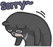 Formosan black bear Great! sticker #3050035