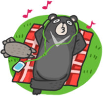 Formosan black bear Great! sticker #3050042