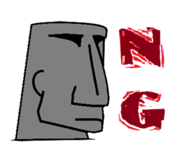 Messenger from Easter Island sticker #3050694