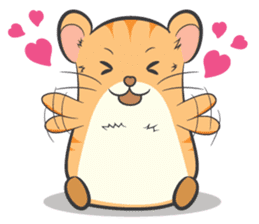 Tochi - Funny and Lucky Hamster sticker #3050731