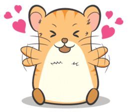 Tochi - Funny and Lucky Hamster sticker #3050731