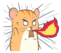 Tochi - Funny and Lucky Hamster sticker #3050737