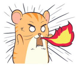 Tochi - Funny and Lucky Hamster sticker #3050737