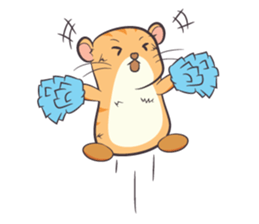 Tochi - Funny and Lucky Hamster sticker #3050738