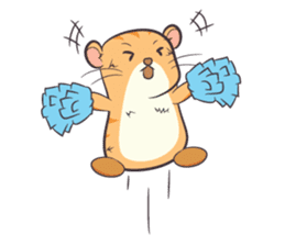 Tochi - Funny and Lucky Hamster sticker #3050738