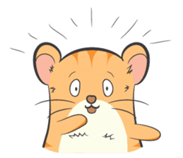 Tochi - Funny and Lucky Hamster sticker #3050739