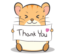 Tochi - Funny and Lucky Hamster sticker #3050741