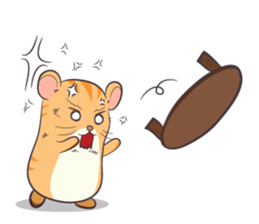 Tochi - Funny and Lucky Hamster sticker #3050744