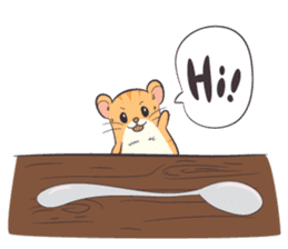 Tochi - Funny and Lucky Hamster sticker #3050749