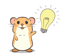 Tochi - Funny and Lucky Hamster sticker #3050753