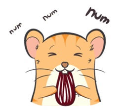 Tochi - Funny and Lucky Hamster sticker #3050756