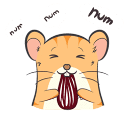 Tochi - Funny and Lucky Hamster sticker #3050756