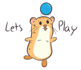 Tochi - Funny and Lucky Hamster sticker #3050761