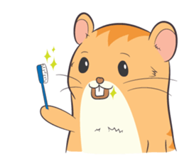 Tochi - Funny and Lucky Hamster sticker #3050763