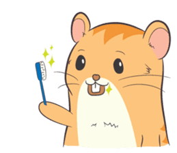 Tochi - Funny and Lucky Hamster sticker #3050763