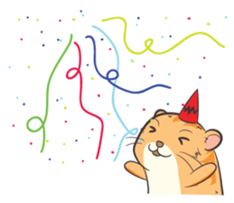 Tochi - Funny and Lucky Hamster sticker #3050765