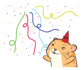 Tochi - Funny and Lucky Hamster sticker #3050765