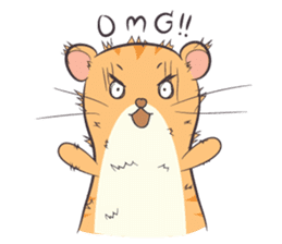 Tochi - Funny and Lucky Hamster sticker #3050770