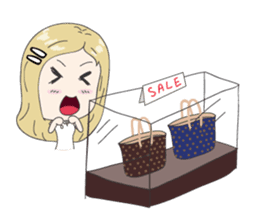 Nancy - Shopaholic and Happy Girl sticker #3050810