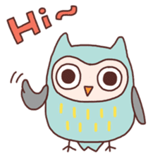 Cute owls sticker #3051171
