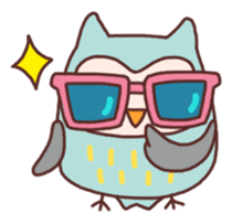 Cute owls sticker #3051173