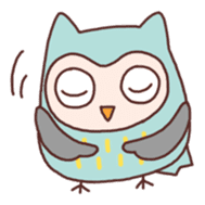 Cute owls sticker #3051179