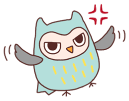 Cute owls sticker #3051190
