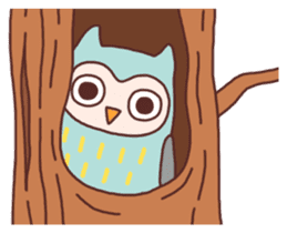 Cute owls sticker #3051194