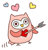 Cute owls sticker #3051195