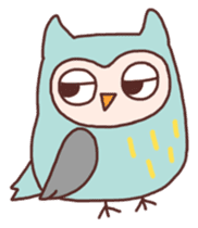 Cute owls sticker #3051201