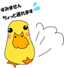 petit duck and mom with catty sticker #3051298