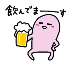 White-Man & Hakoiri-Cat 4 sticker #3053035