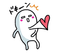 White-Man & Hakoiri-Cat 4 sticker #3053056