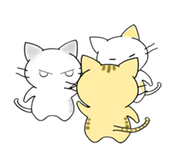 Stickers of three cats (No phrase) sticker #3053450