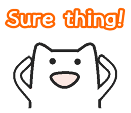 A greeting and a reply sticker #3053626