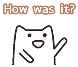 A greeting and a reply sticker #3053631