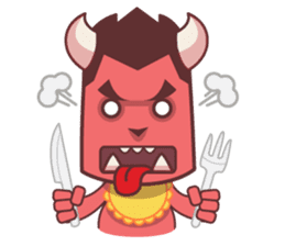 Hungry Oni sticker #3053693